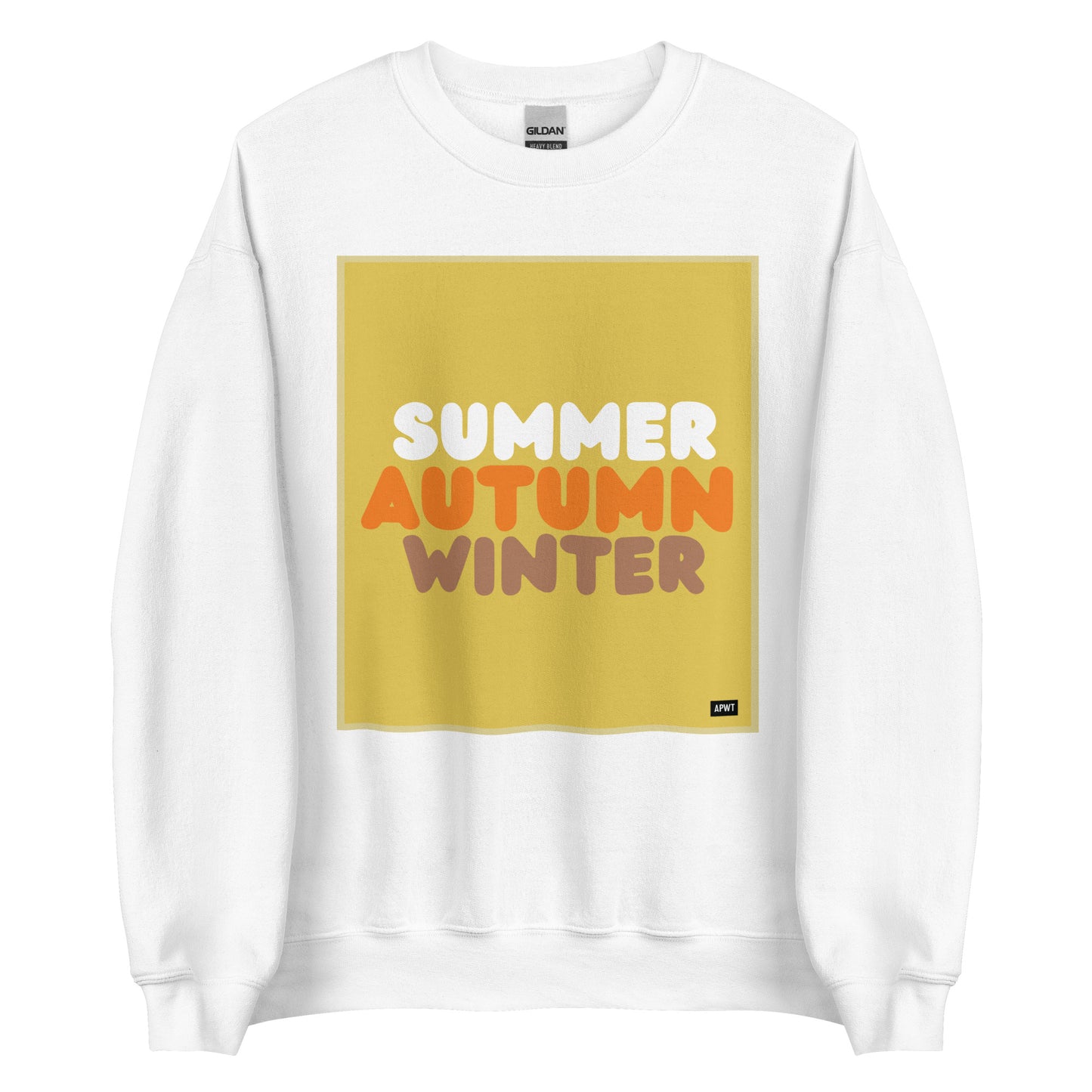 Autumn in Yellow Unisex Crew Neck Sweatshirt - Available in Assorted Colors