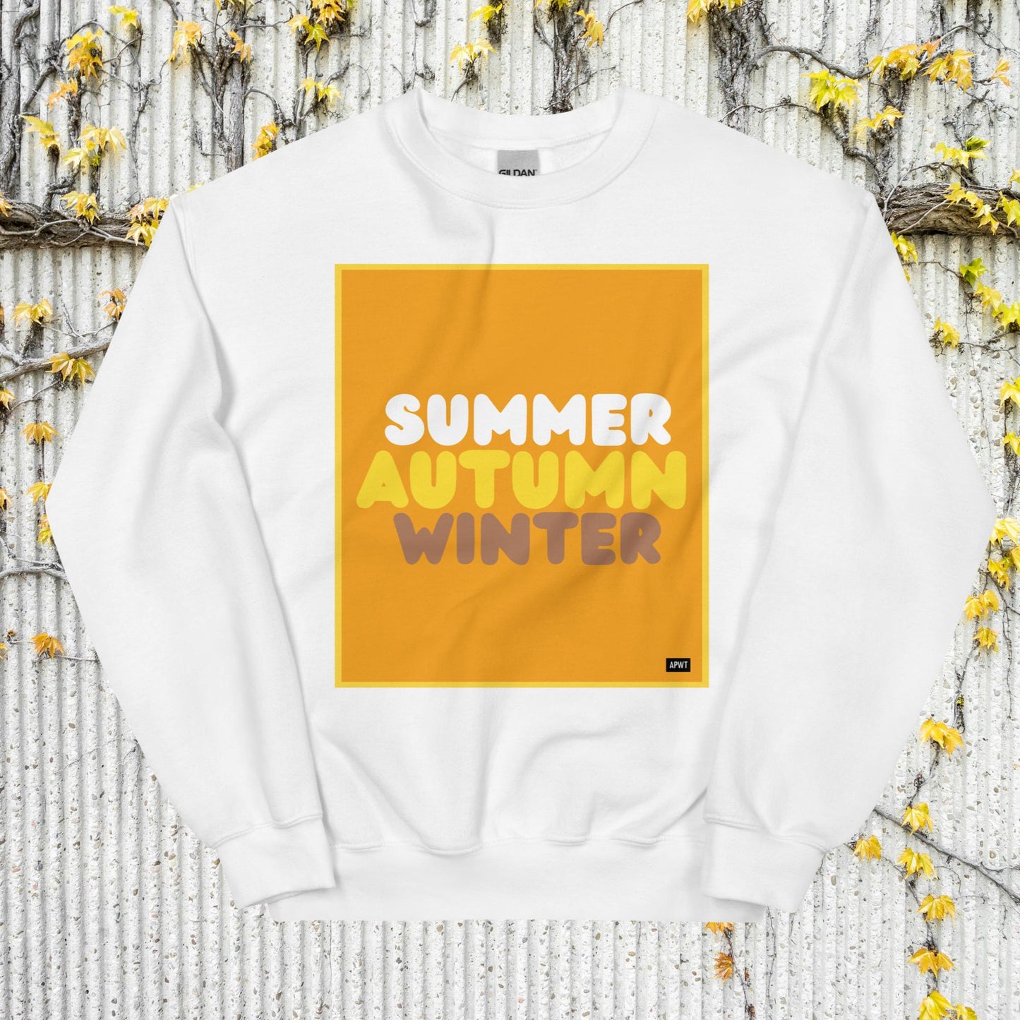 Autumn in Orange Unisex Crew Neck Sweatshirt - Available in Assorted Colors