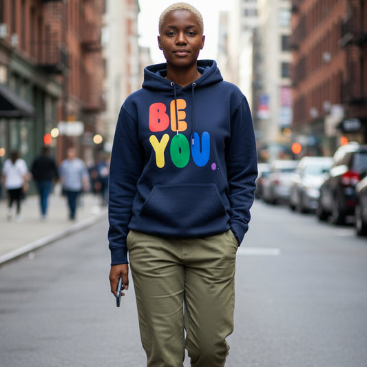 Rainbow Be You Premium Unisex Hoodie - The APWT Gift Shop