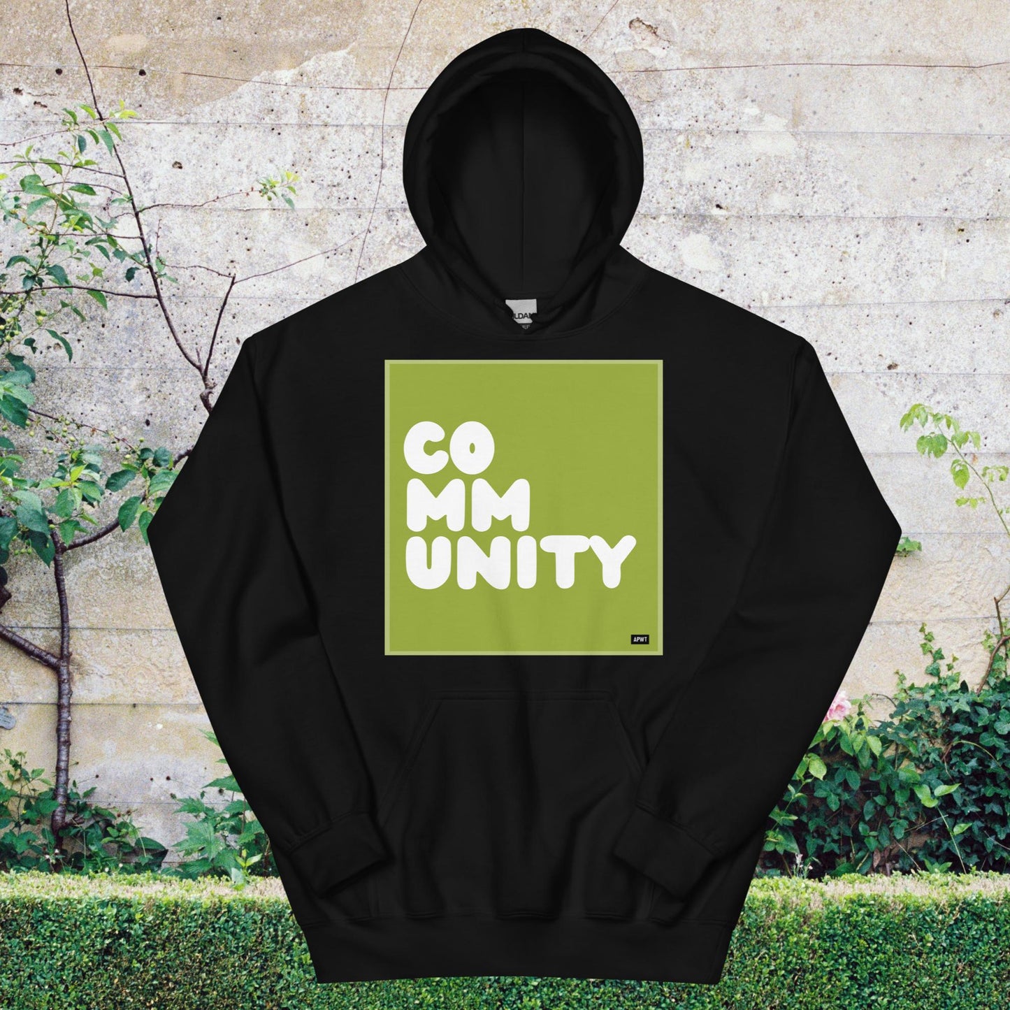 A Community in Lime Green Unisex Hoodie - Available in Assorted Colors
