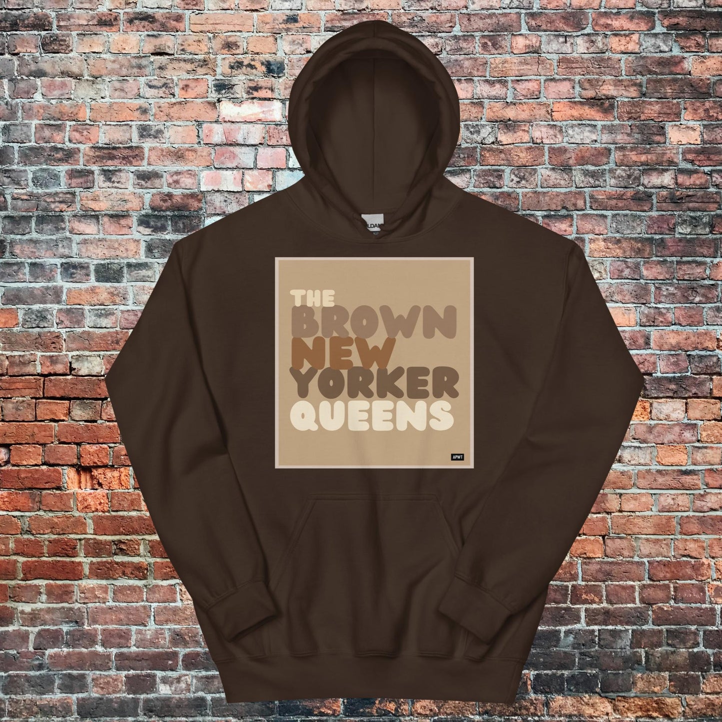 The Brown New Yorker Queens Unisex Hoodie - Available in Assorted Colors