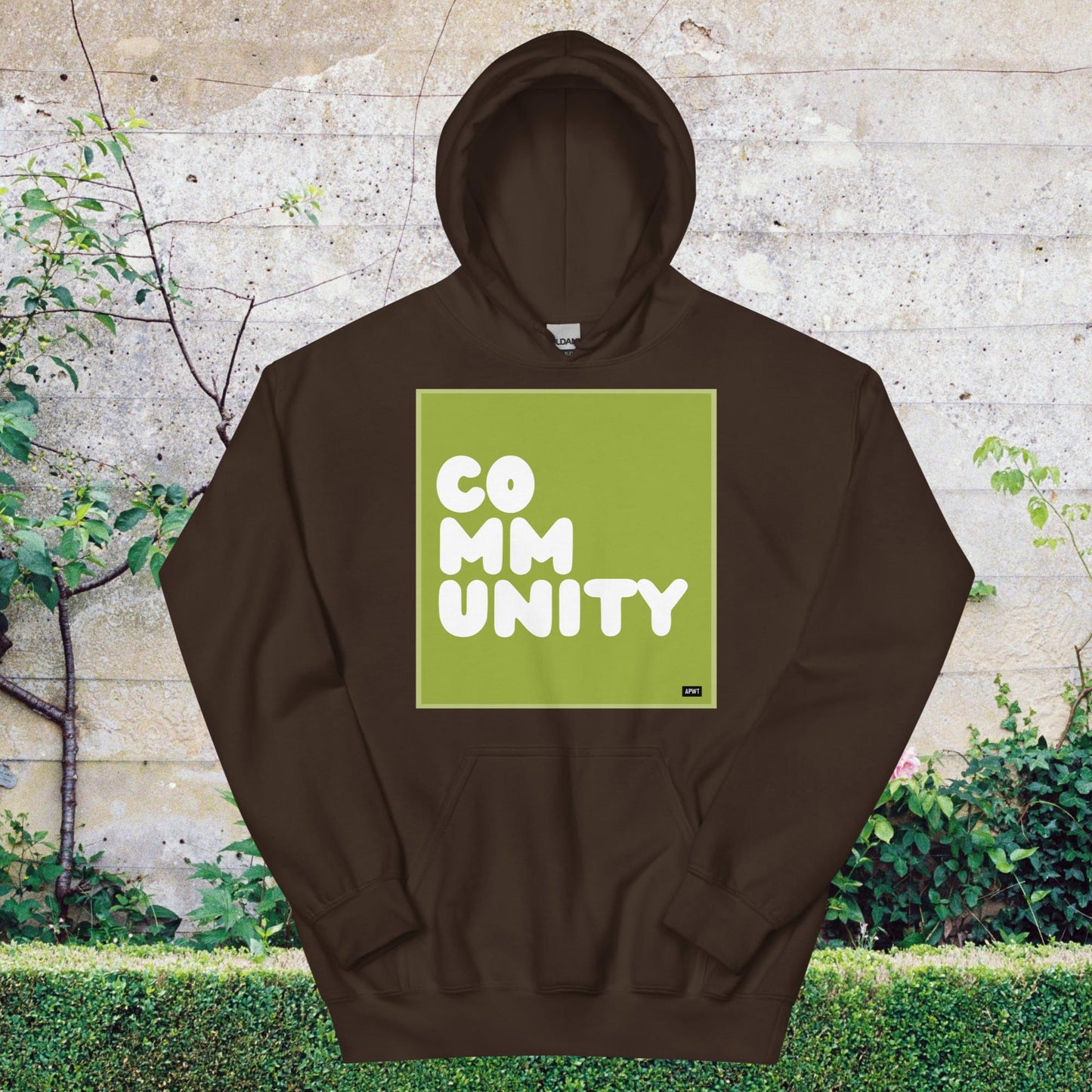 A Community in Lime Green Unisex Hoodie - Available in Assorted Colors