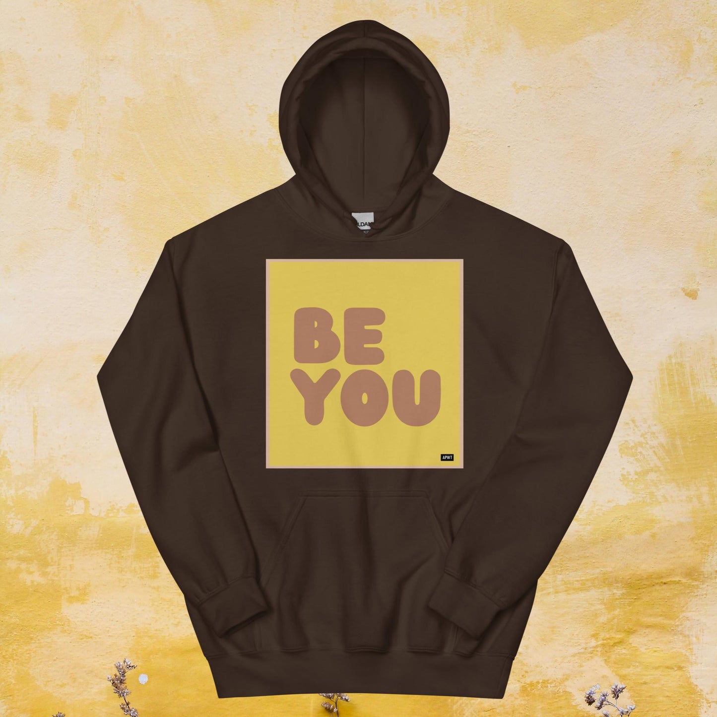 Be You in Yellow and Brown Unisex Hoodie - Available in Assorted Colors