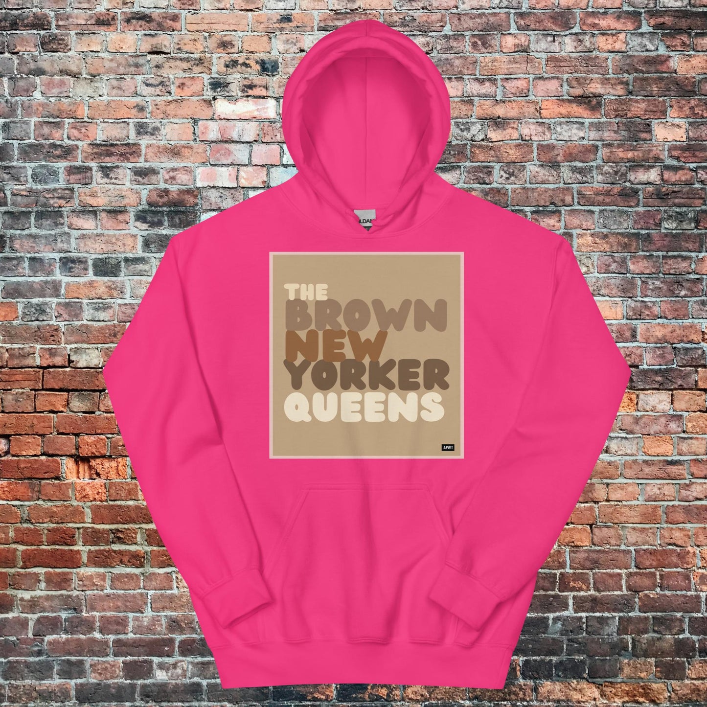 The Brown New Yorker Queens Unisex Hoodie - Available in Assorted Colors