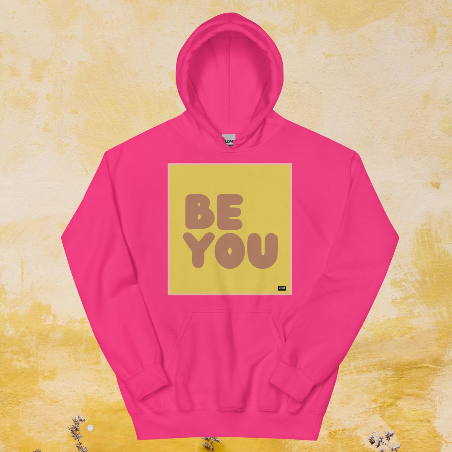 Be You in Yellow and Brown Unisex Hoodie - Available in Assorted Colors