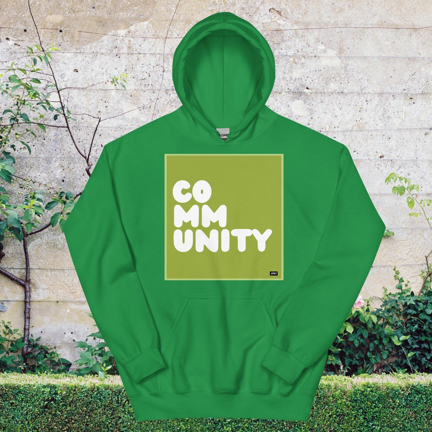 A Community in Lime Green Unisex Hoodie - Available in Assorted Colors