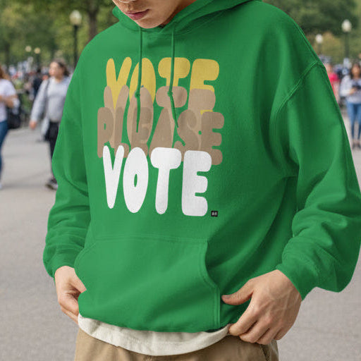 Please Vote in Green Spaces Unisex Hoodie