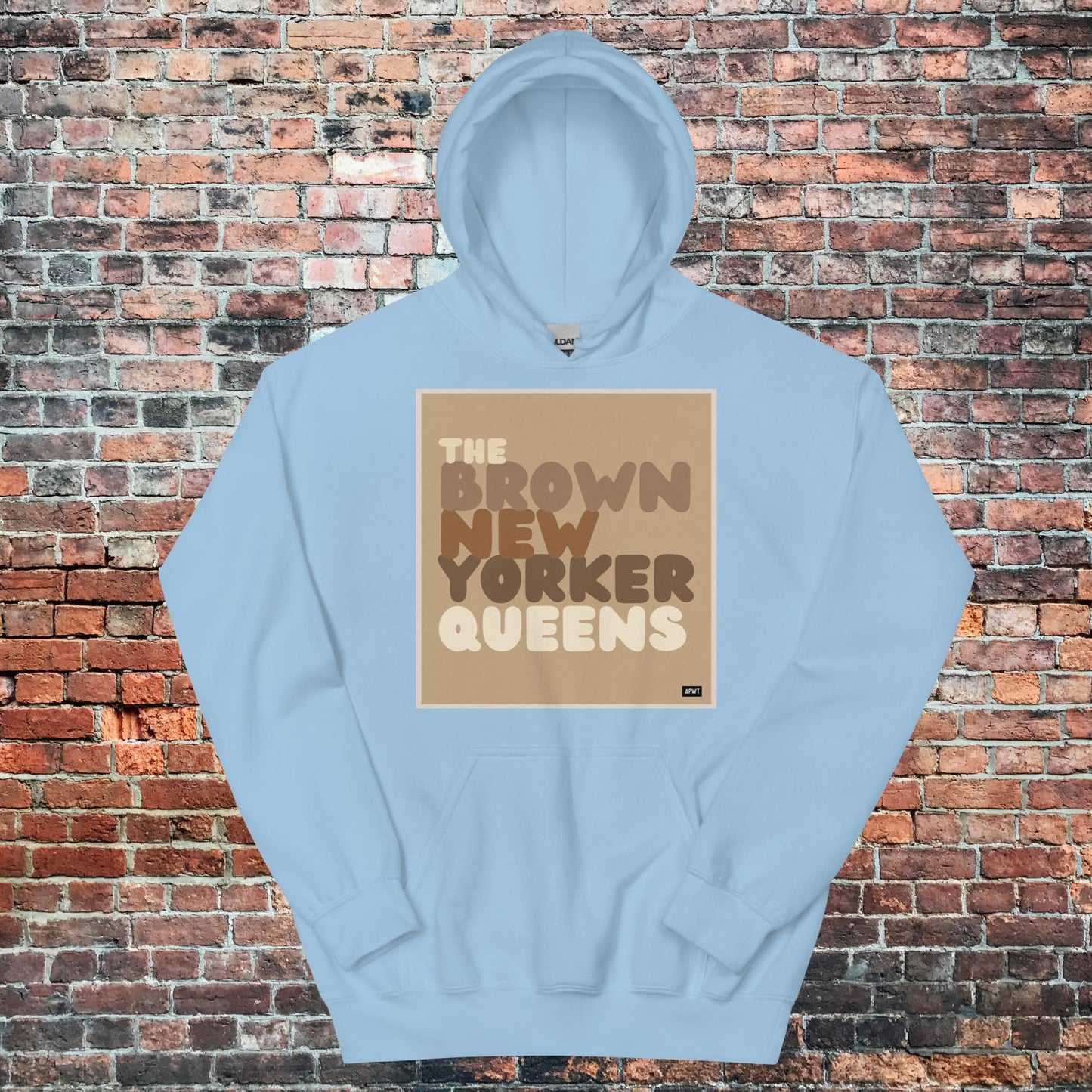The Brown New Yorker Queens Unisex Hoodie - Available in Assorted Colors