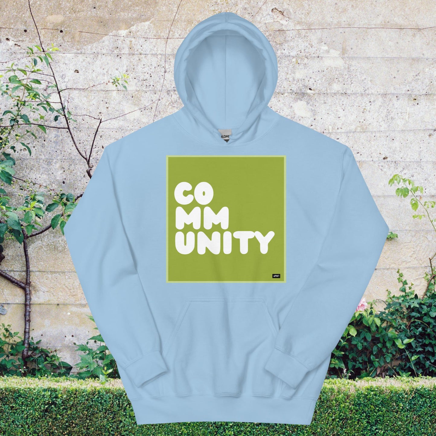 A Community in Lime Green Unisex Hoodie - Available in Assorted Colors