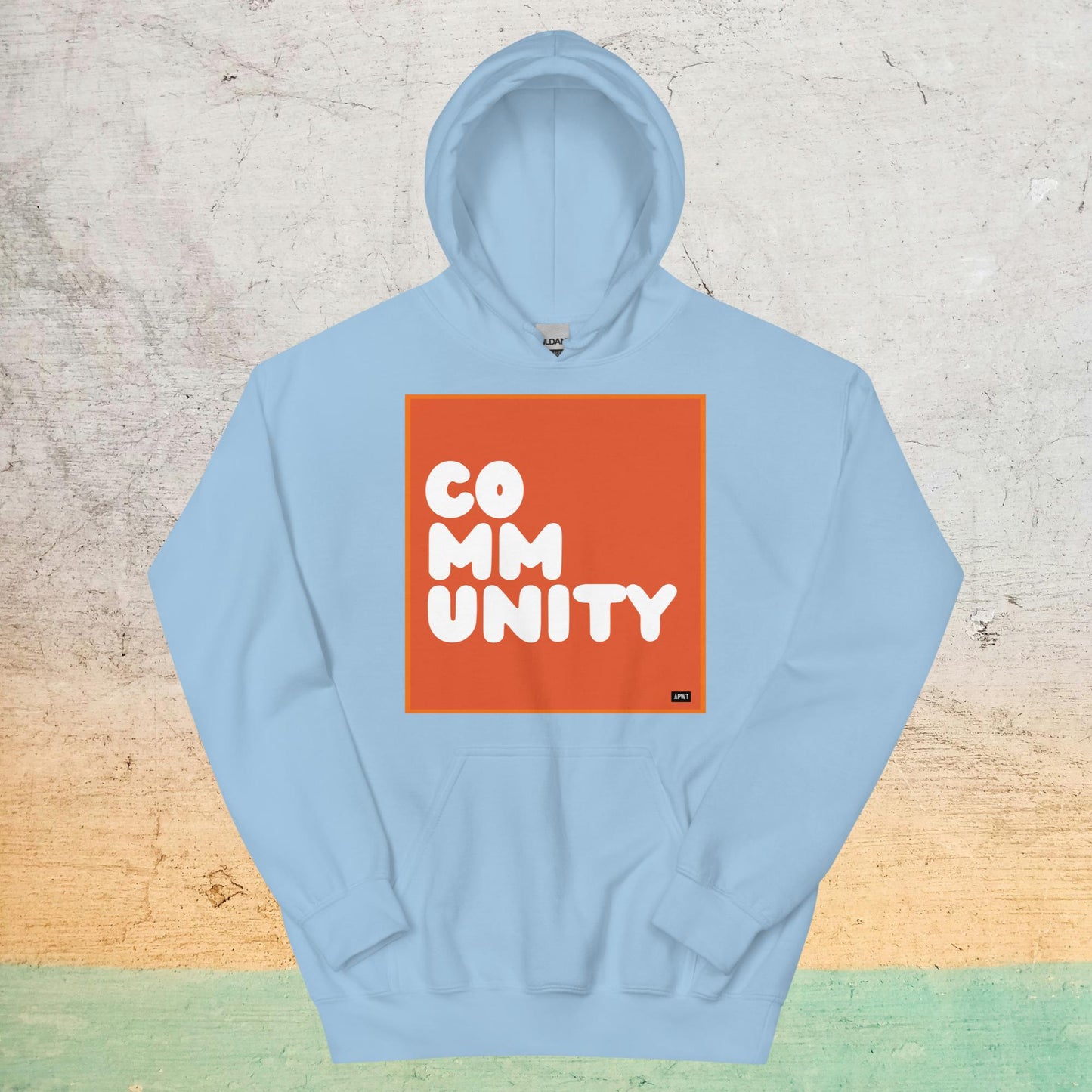 A Community in Tangerine Unisex Hoodie - Available in Assorted Colors