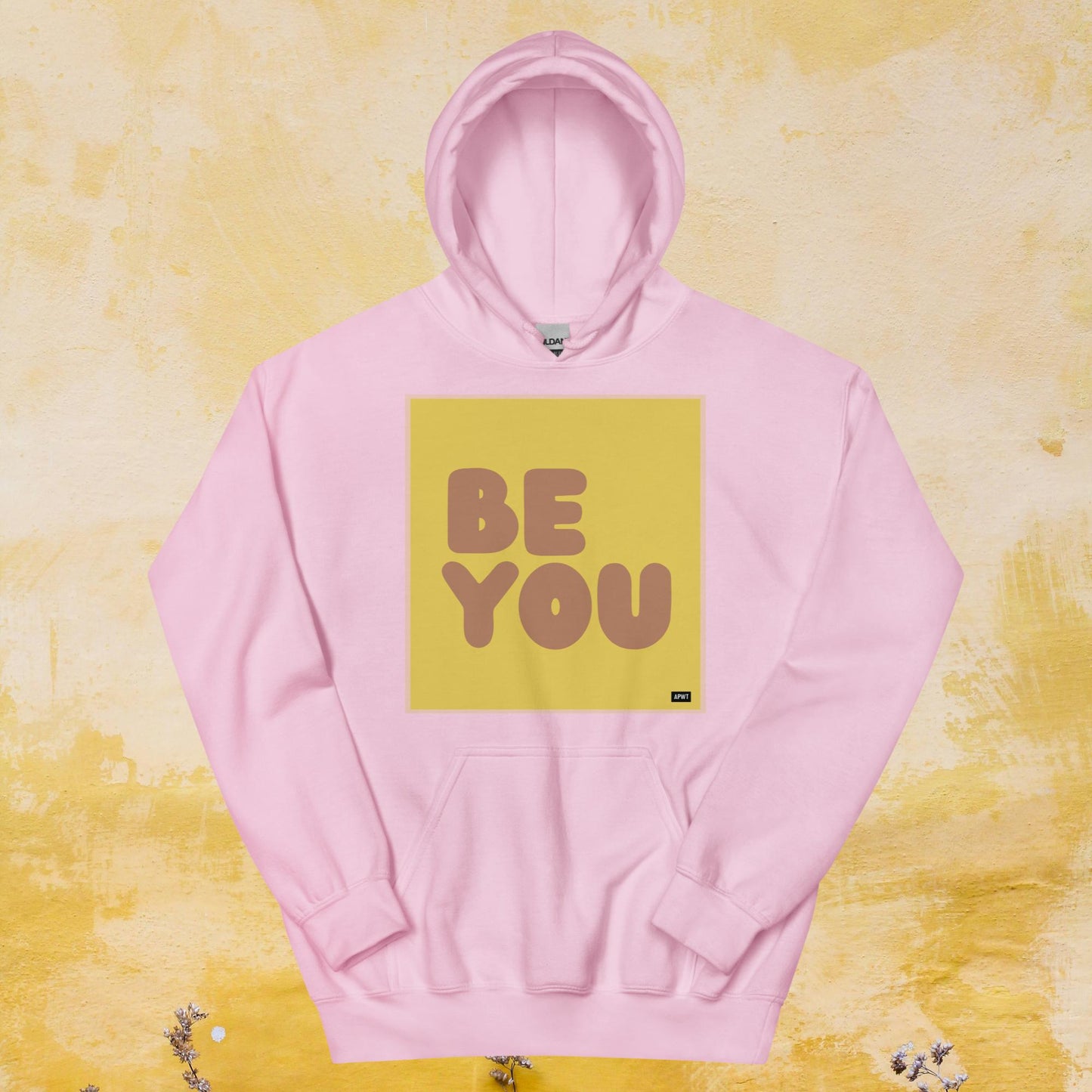 Be You in Yellow and Brown Unisex Hoodie - Available in Assorted Colors