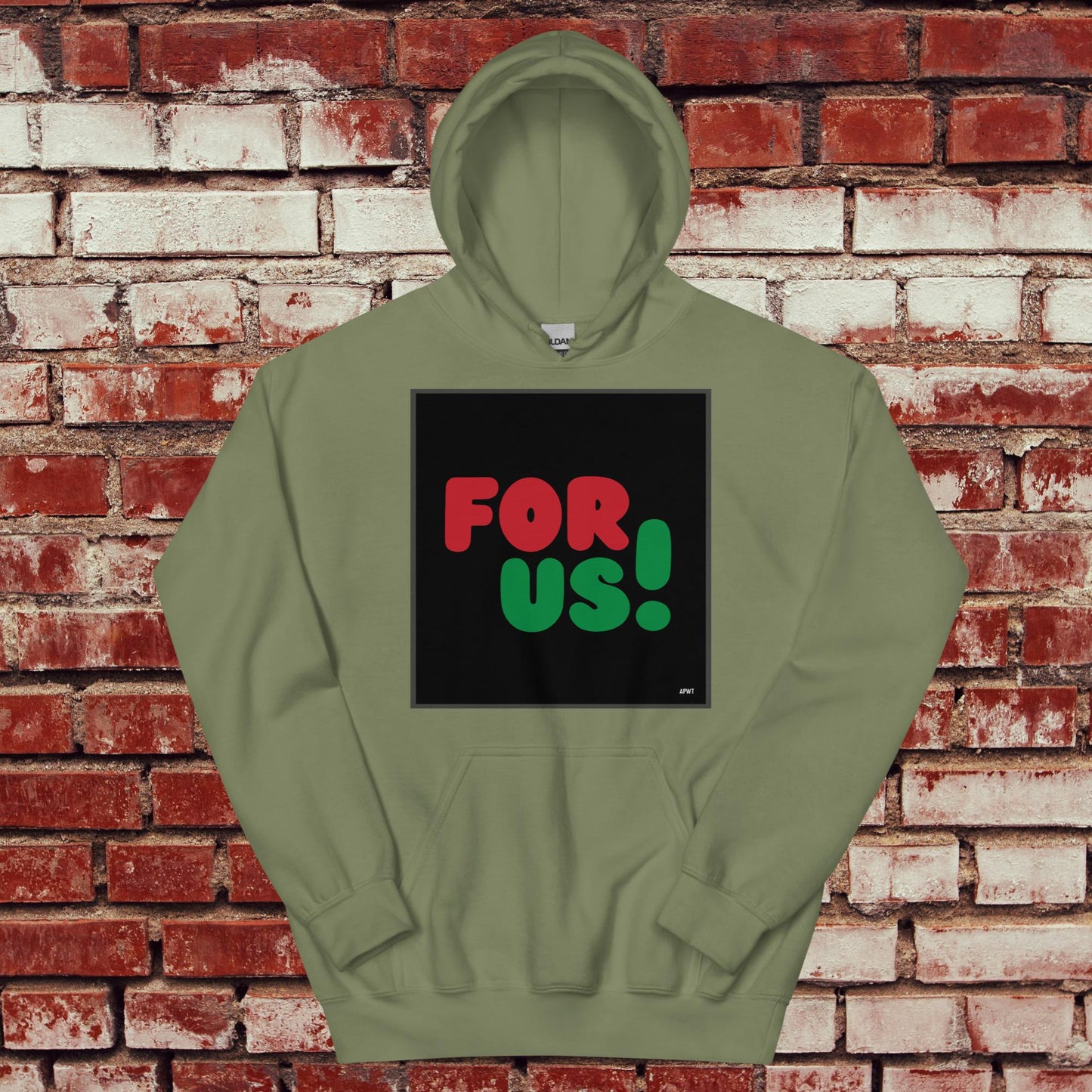 For Us in Black Unisex Hoodie - Available in Assorted Colors