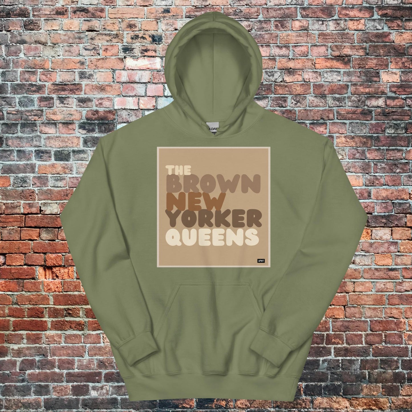 The Brown New Yorker Queens Unisex Hoodie - Available in Assorted Colors