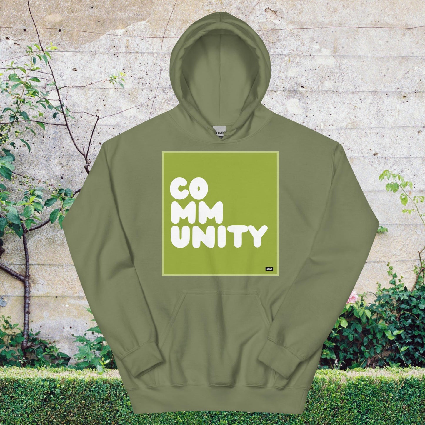 A Community in Lime Green Unisex Hoodie - Available in Assorted Colors