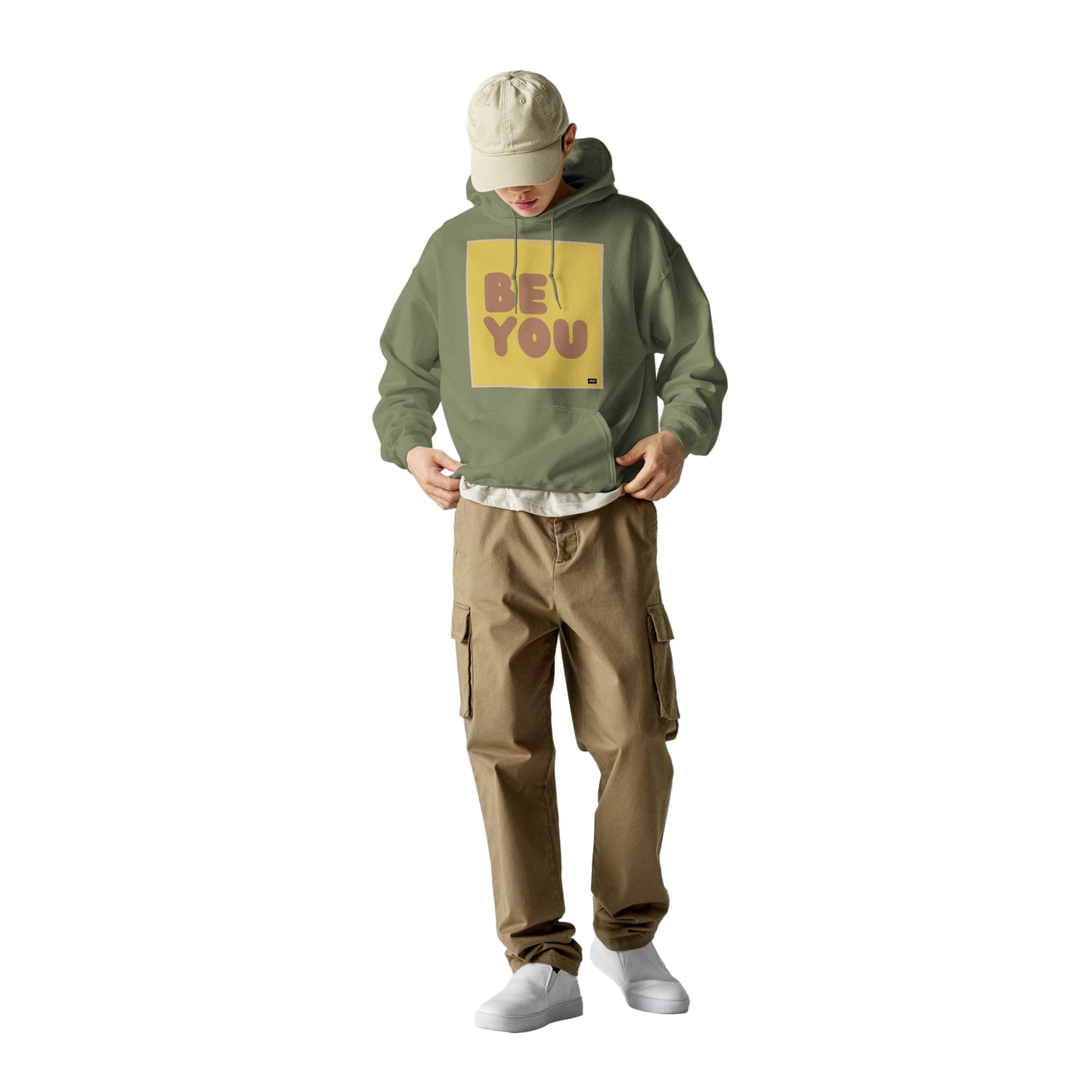 Be You in Yellow and Brown Unisex Hoodie - Available in Assorted Colors