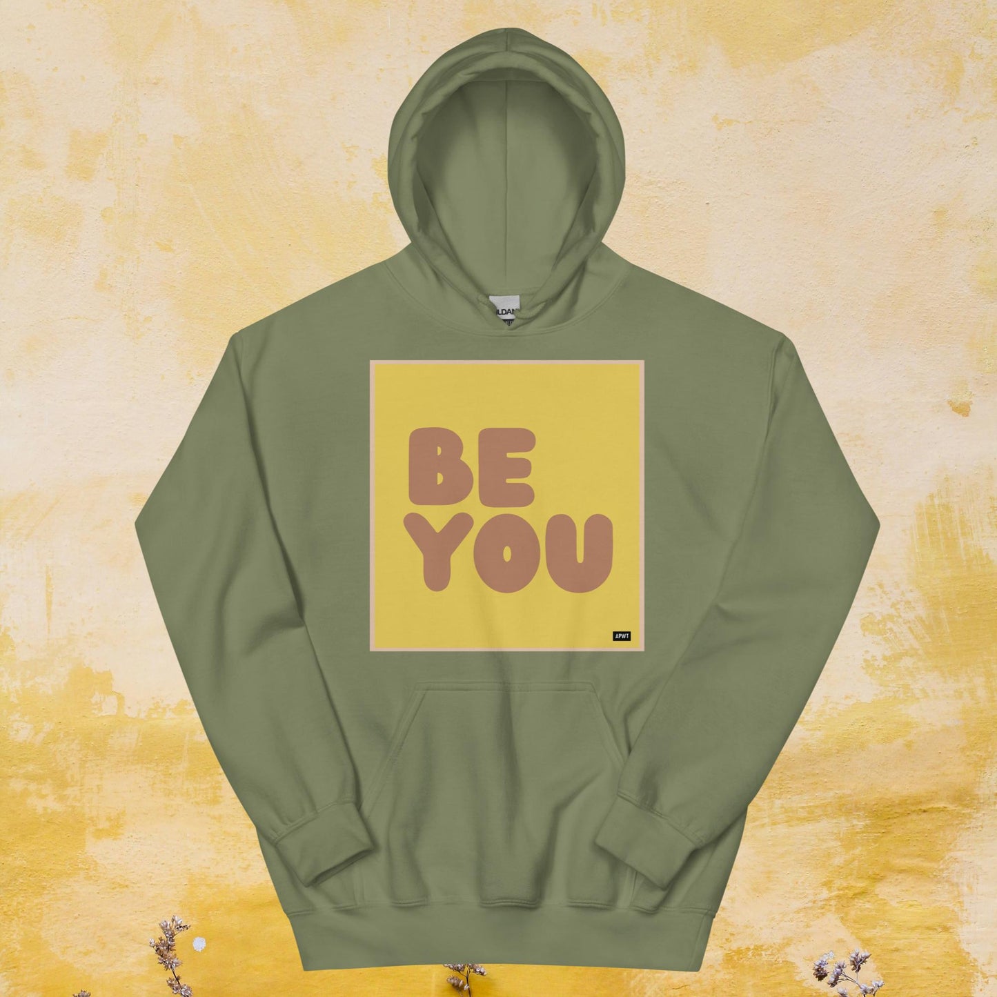 Be You in Yellow and Brown Unisex Hoodie - Available in Assorted Colors