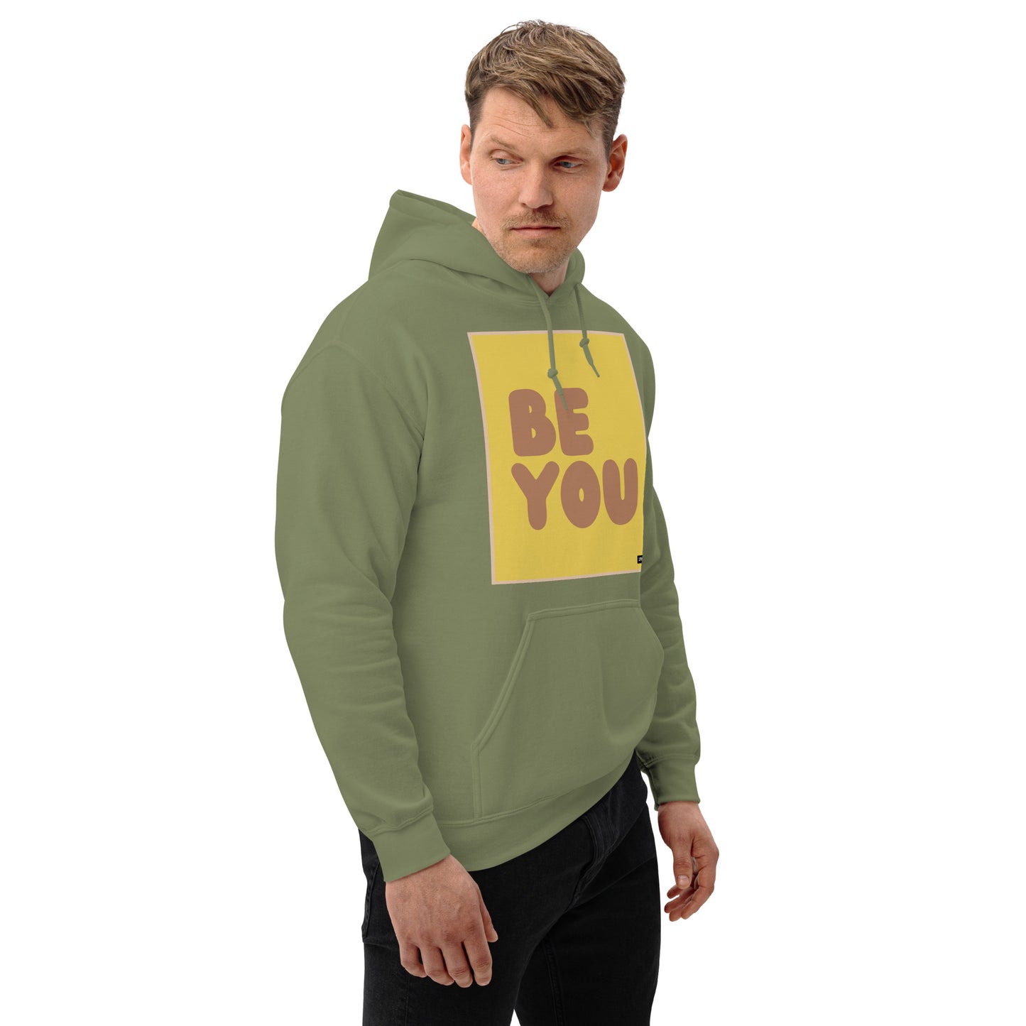 Be You in Yellow and Brown Unisex Hoodie - Available in Assorted Colors