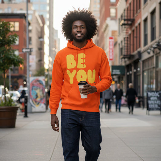 Be You in Orange and Yellow Unisex Hoodie - The APWT Gift Shop