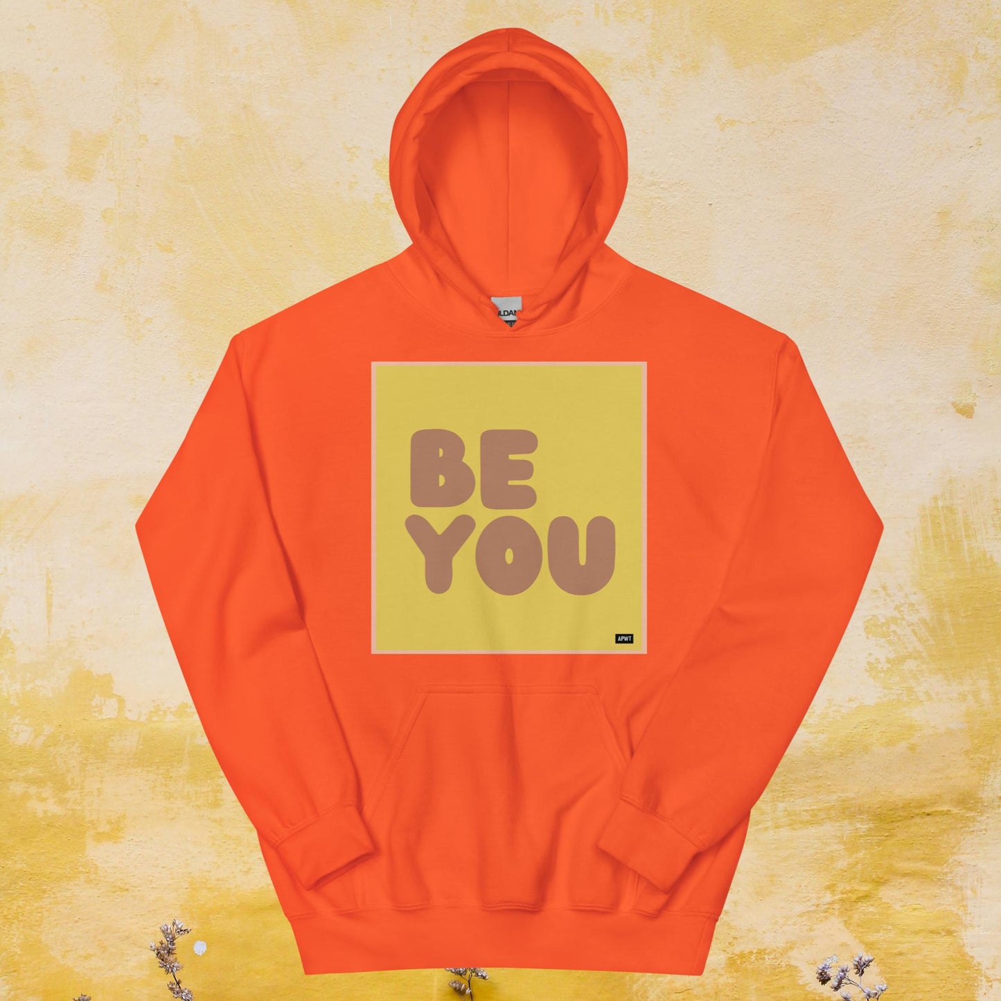 Be You in Yellow and Brown Unisex Hoodie - Available in Assorted Colors
