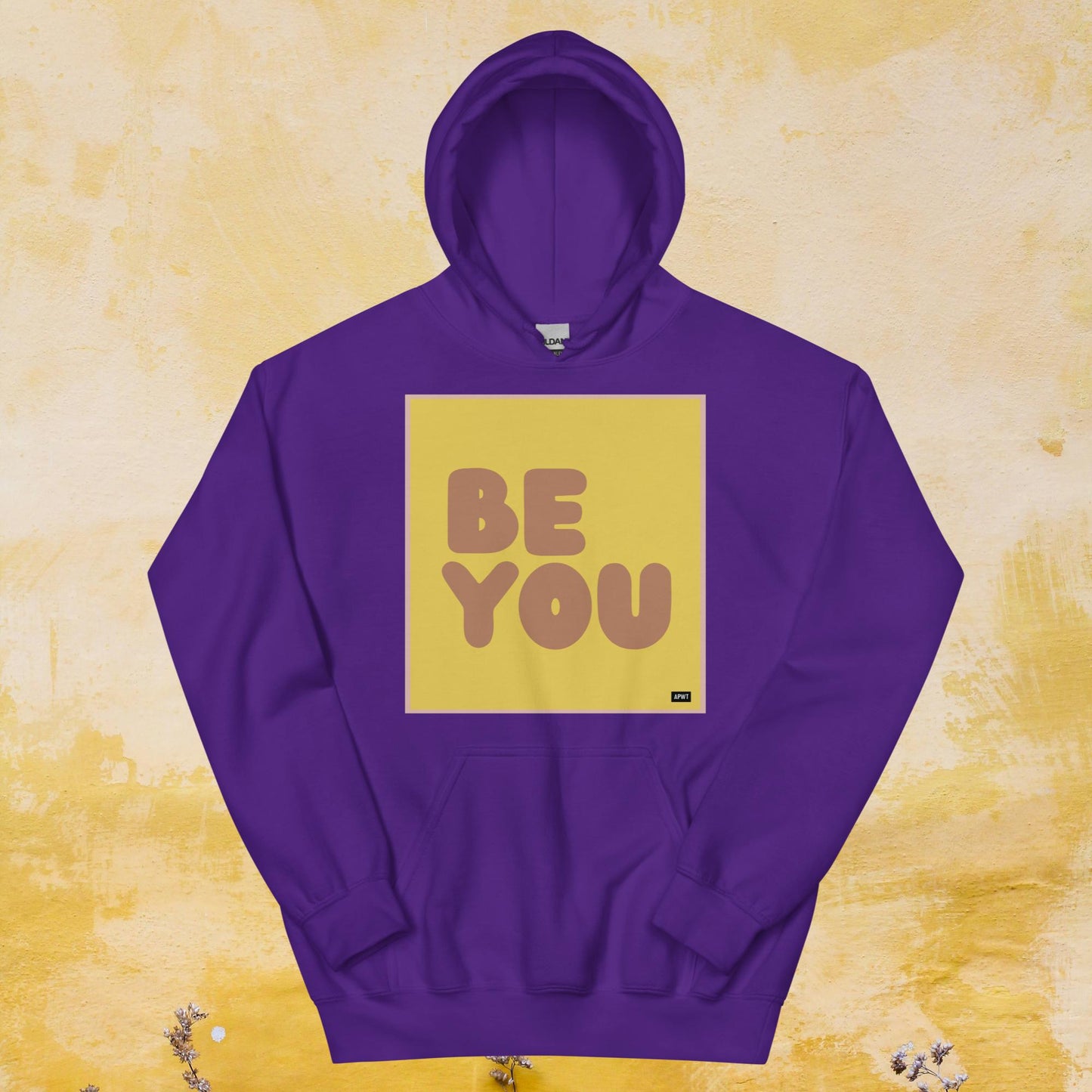 Be You in Yellow and Brown Unisex Hoodie - Available in Assorted Colors