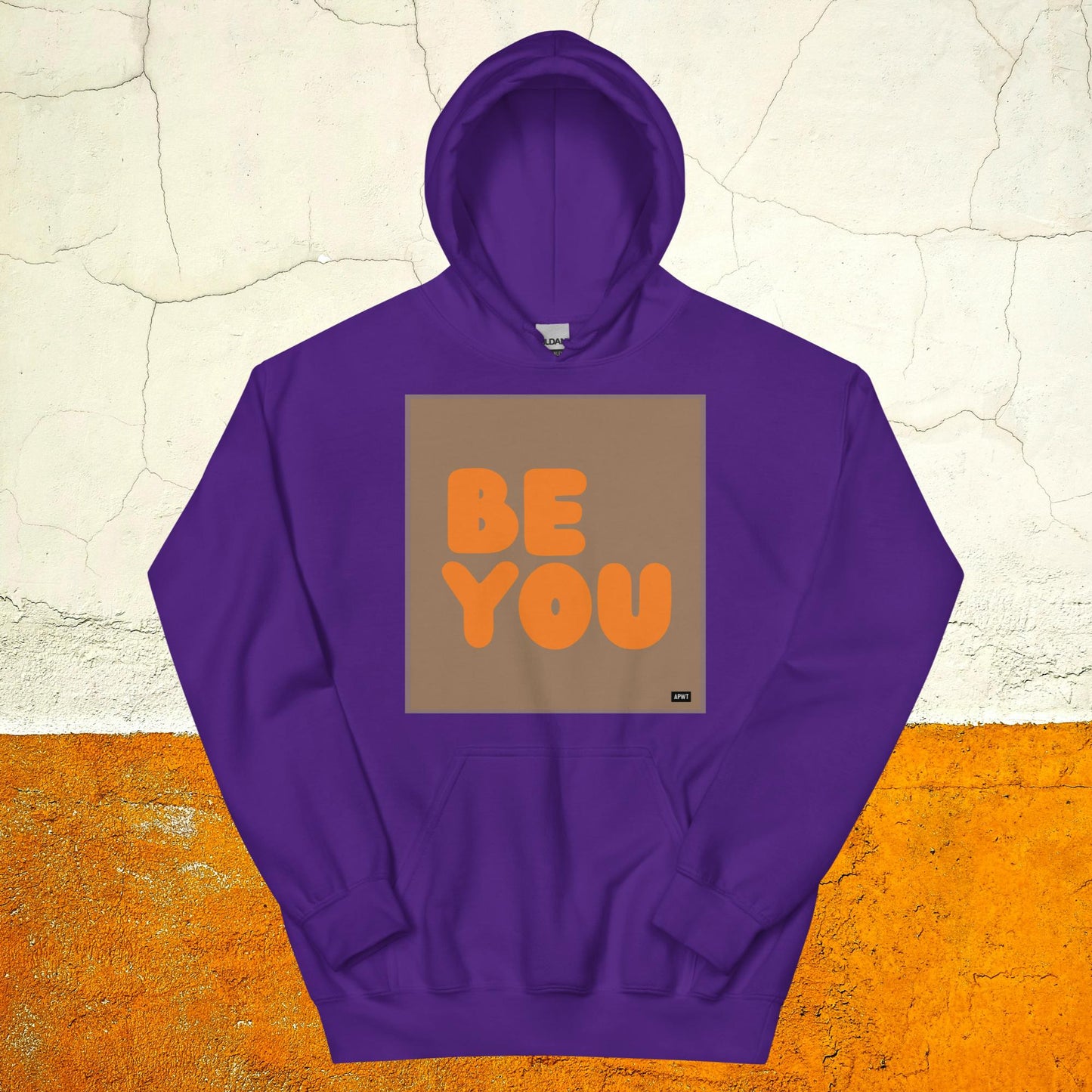 Be You in Brown and Orange Unisex Hoodie - Available in Assorted Colors
