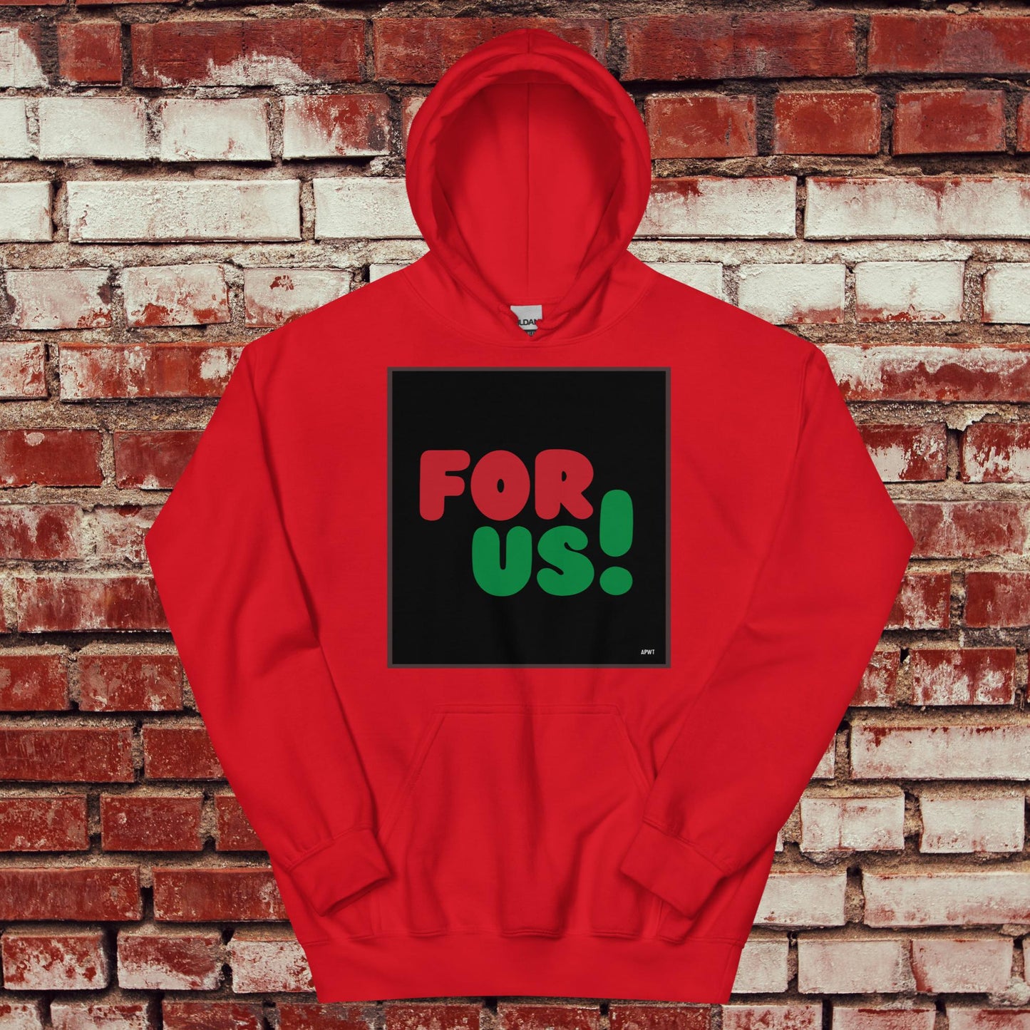 For Us in Black Unisex Hoodie - Available in Assorted Colors