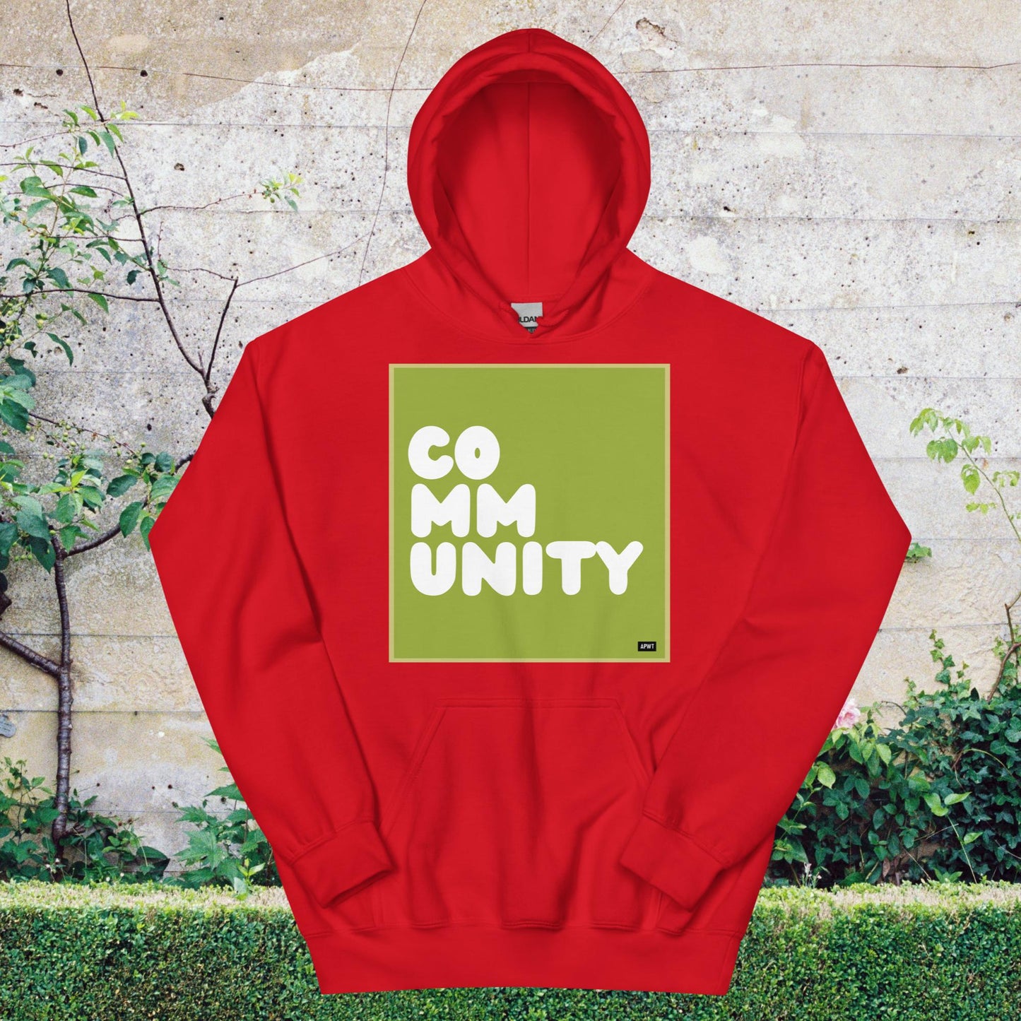 A Community in Lime Green Unisex Hoodie - Available in Assorted Colors