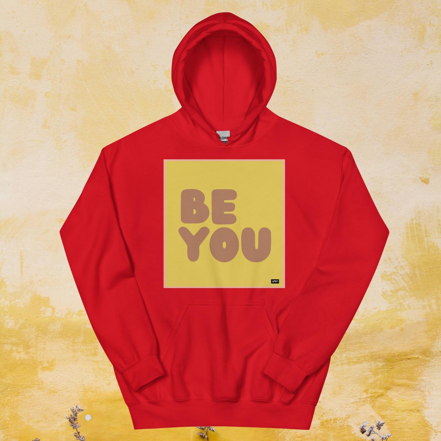 Be You in Yellow and Brown Unisex Hoodie - Available in Assorted Colors