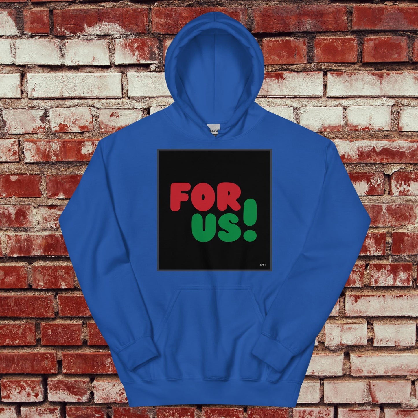 For Us in Black Unisex Hoodie - Available in Assorted Colors