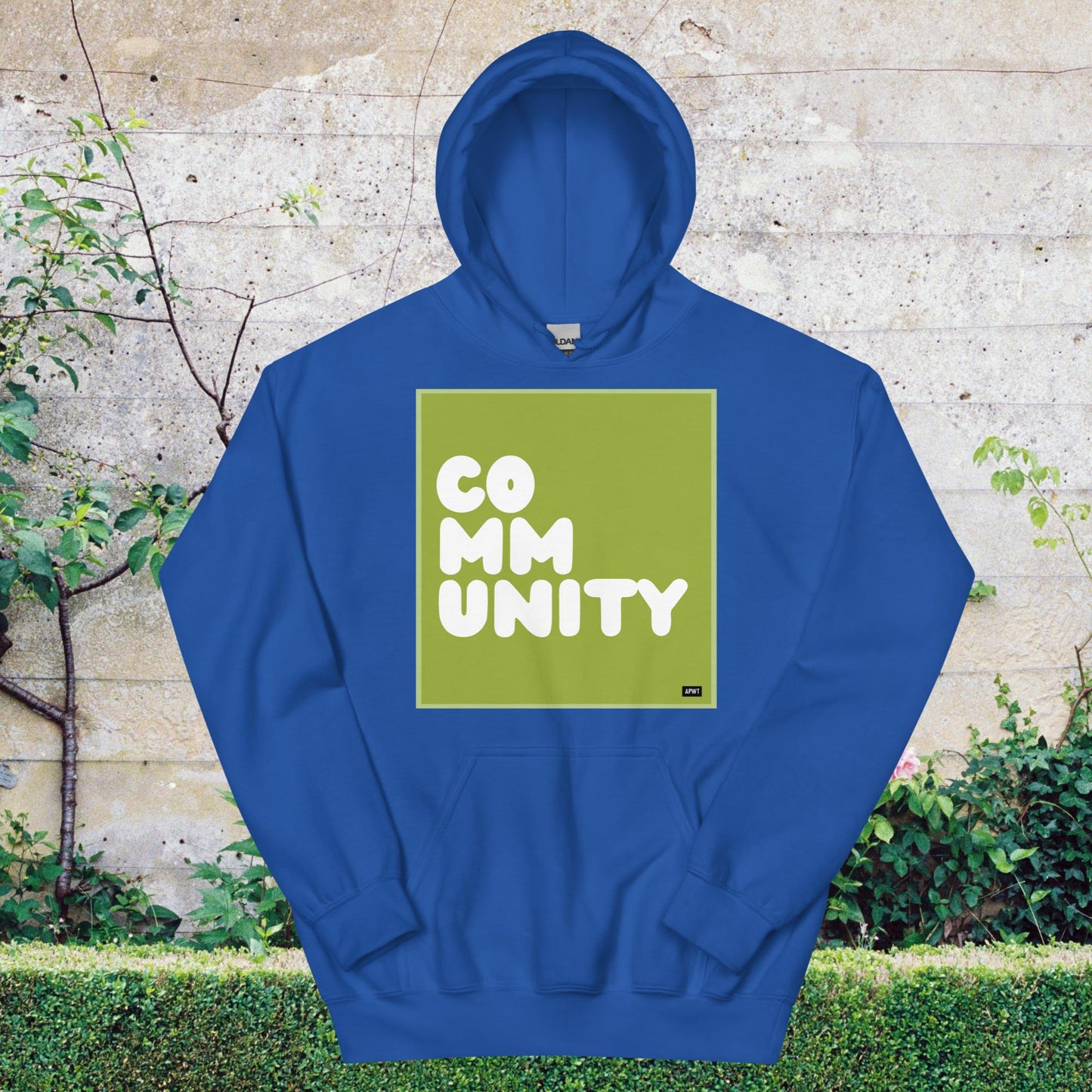 A Community in Lime Green Unisex Hoodie - Available in Assorted Colors