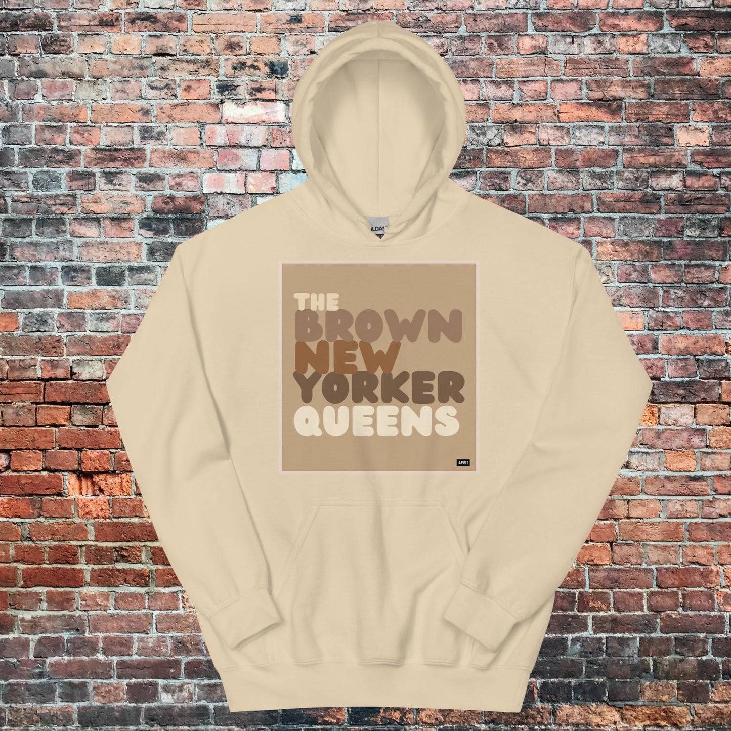 The Brown New Yorker Queens Unisex Hoodie - Available in Assorted Colors