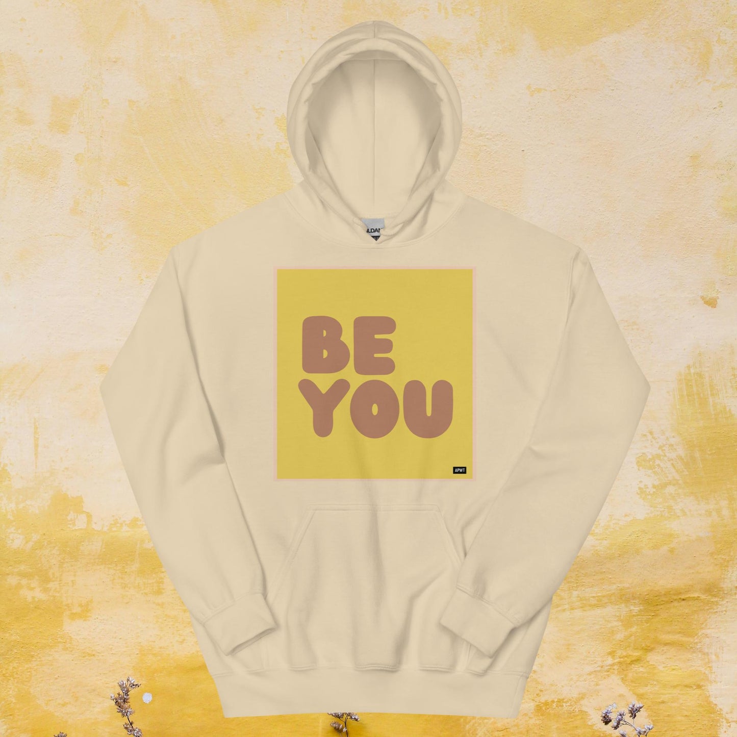 Be You in Yellow and Brown Unisex Hoodie - Available in Assorted Colors