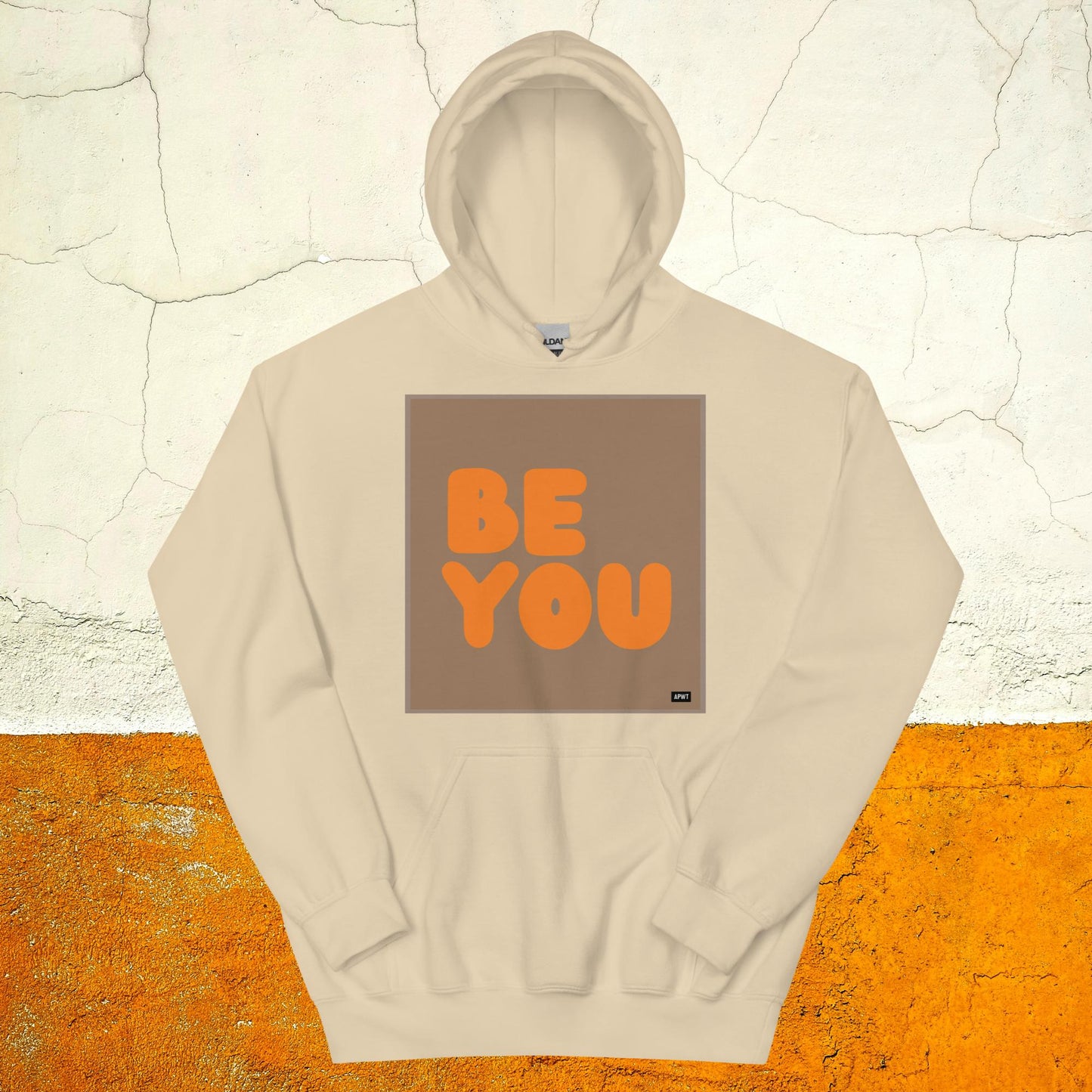 Be You in Brown and Orange Unisex Hoodie - Available in Assorted Colors