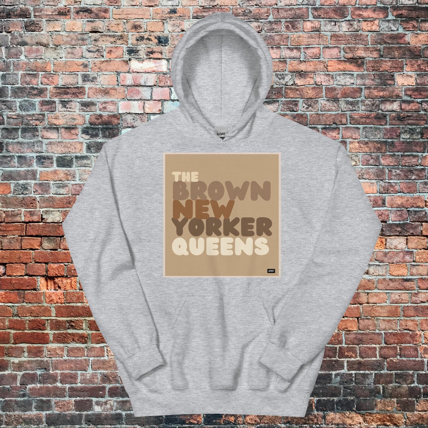 The Brown New Yorker Queens Unisex Hoodie - Available in Assorted Colors
