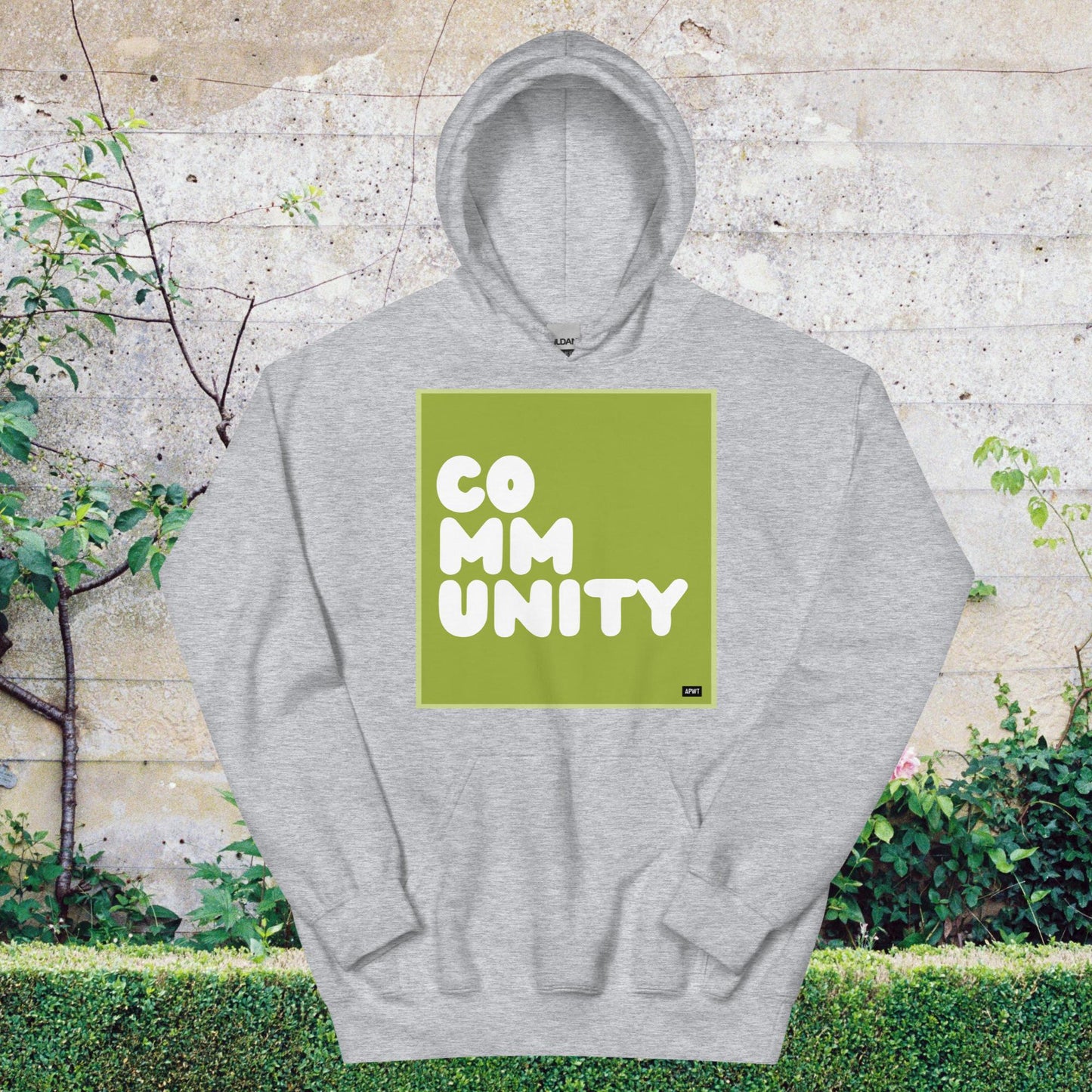 A Community in Lime Green Unisex Hoodie - Available in Assorted Colors