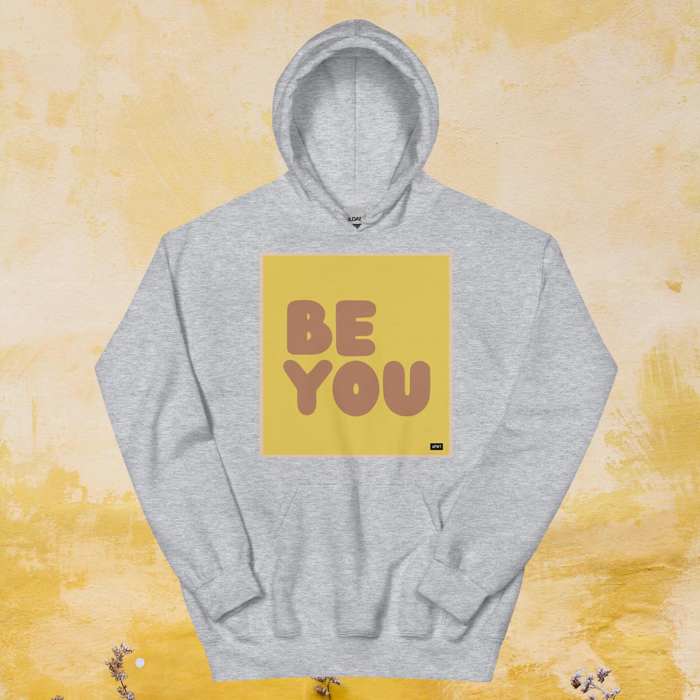 Be You in Yellow and Brown Unisex Hoodie - Available in Assorted Colors
