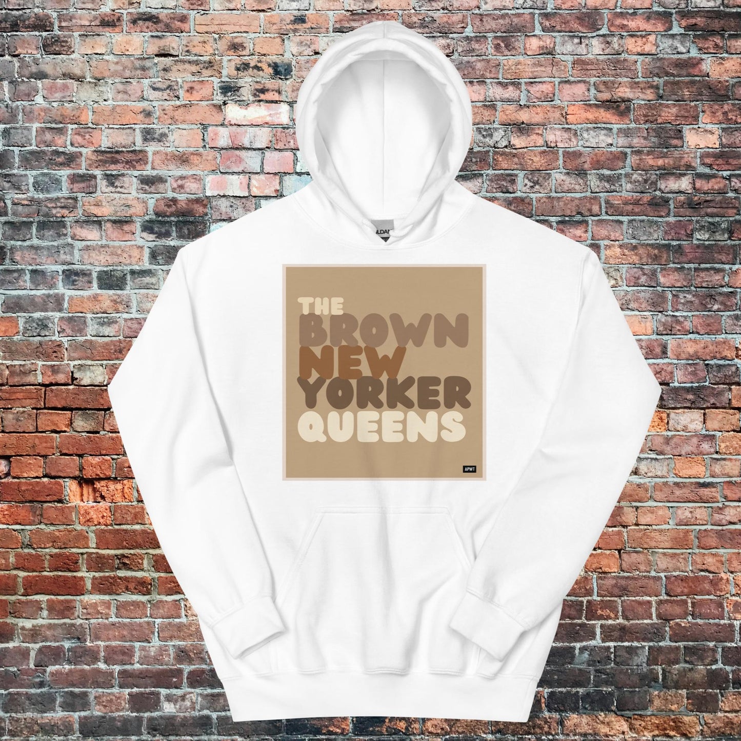 The Brown New Yorker Queens Unisex Hoodie - Available in Assorted Colors