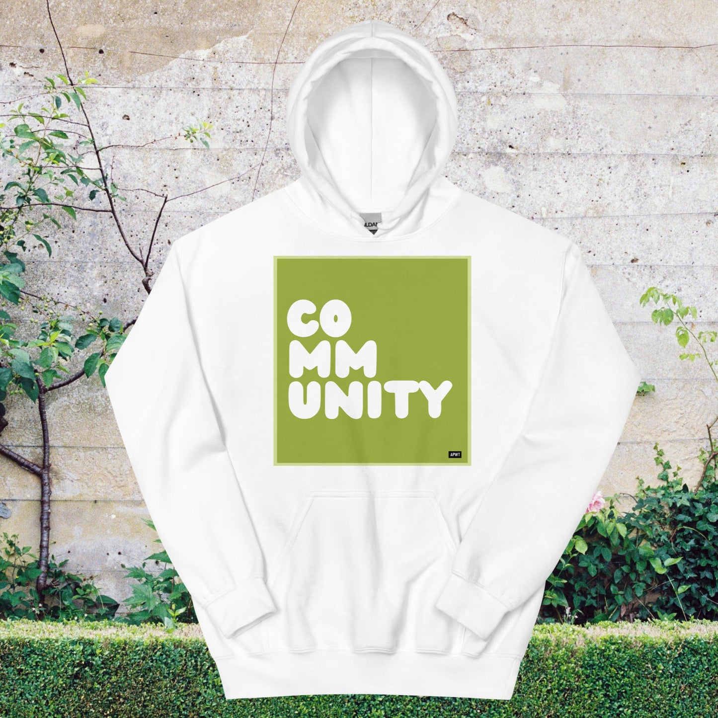 A Community in Lime Green Unisex Hoodie - Available in Assorted Colors