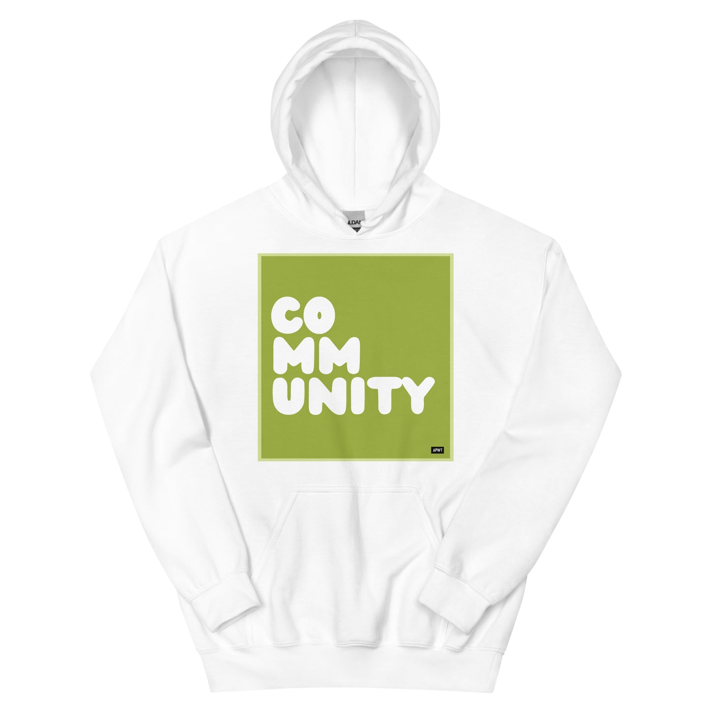 A Community in Lime Green Unisex Hoodie - Available in Assorted Colors