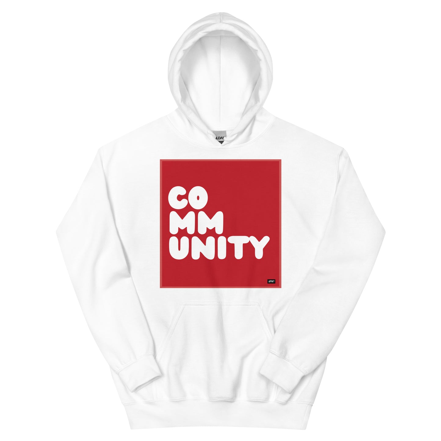 A Community in Crimson Unisex Hoodie - The APWT Gift Shop