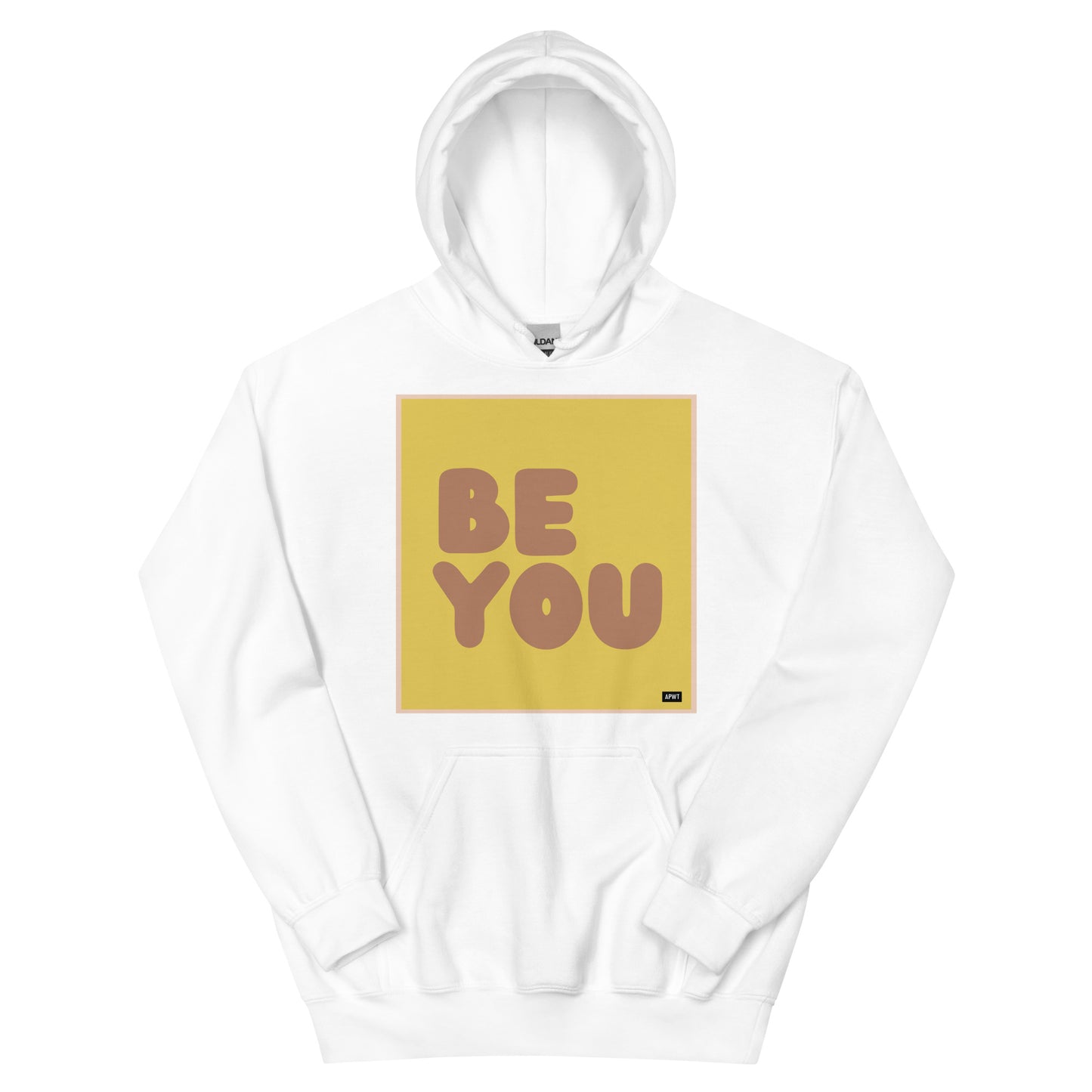 Be You in Yellow and Brown Unisex Hoodie - The APWT Gift Shop