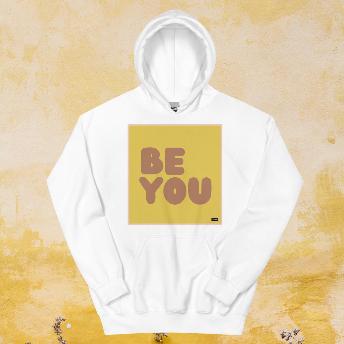 Be You in Yellow and Brown Unisex Hoodie - Available in Assorted Colors