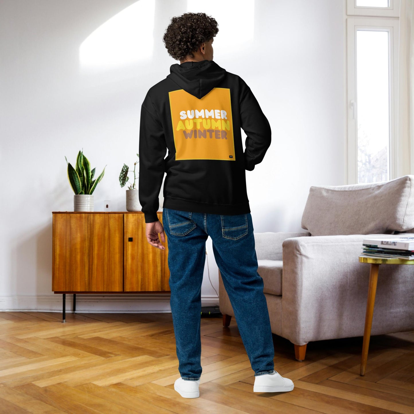Autumn in Orange Unisex Zip-Up Hoodie - Available in Assorted Colors
