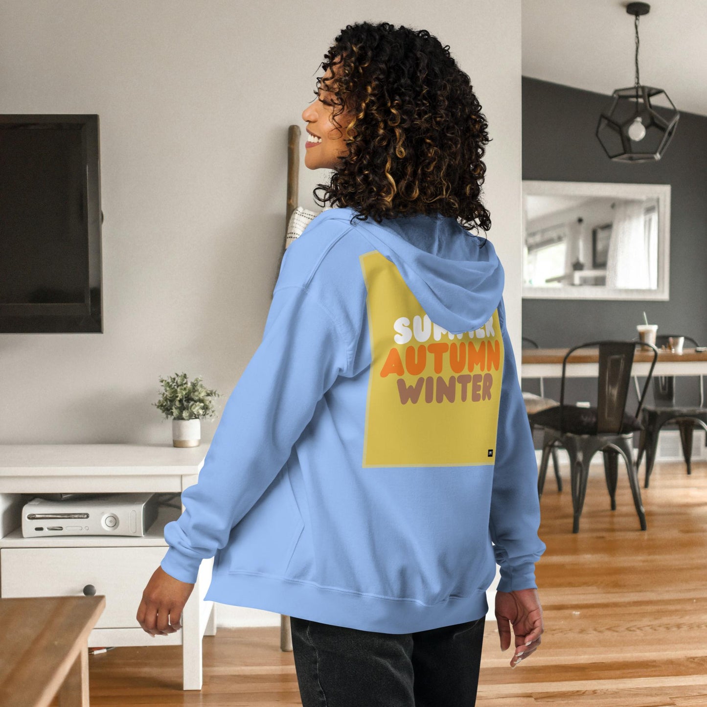 Autumn in Yellow Unisex Zip-Up Hoodie - Available in Assorted Colors