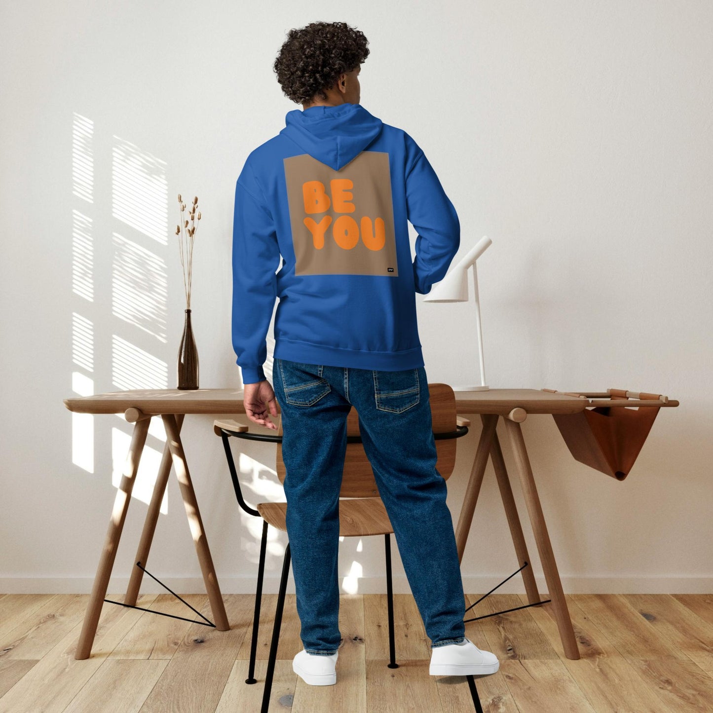 Be You in Brown and Orange Unisex Zip-Up Hoodie - Available in Assorted Colors