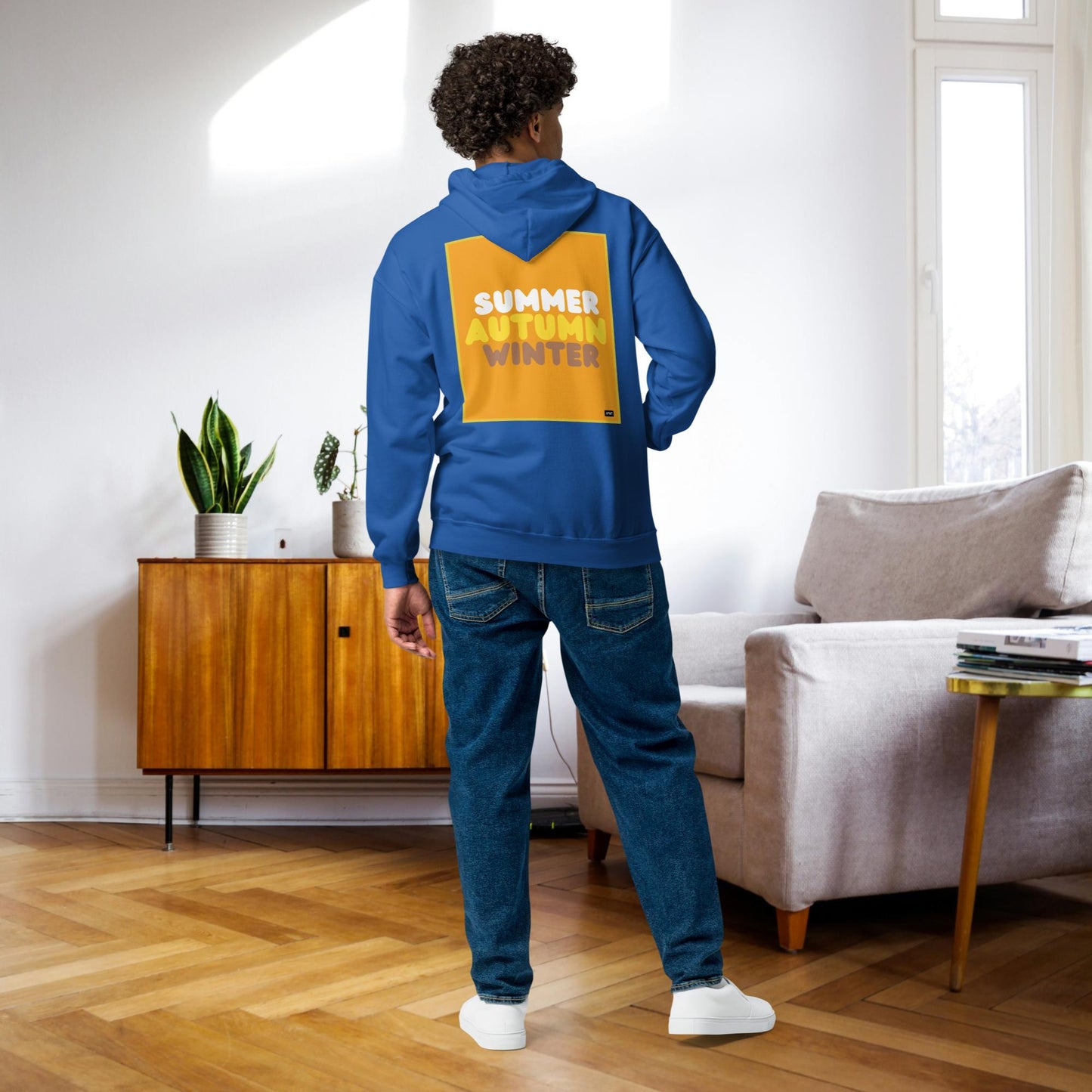 Autumn in Orange Unisex Zip-Up Hoodie - Available in Assorted Colors