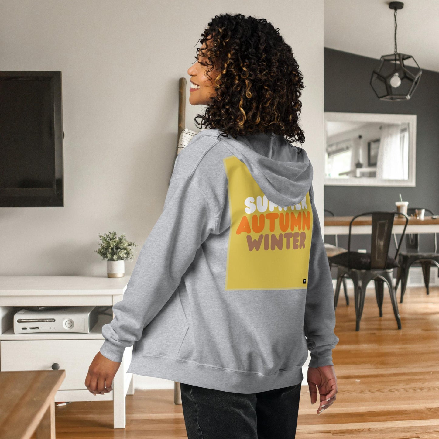 Autumn in Yellow Unisex Zip-Up Hoodie - Available in Assorted Colors