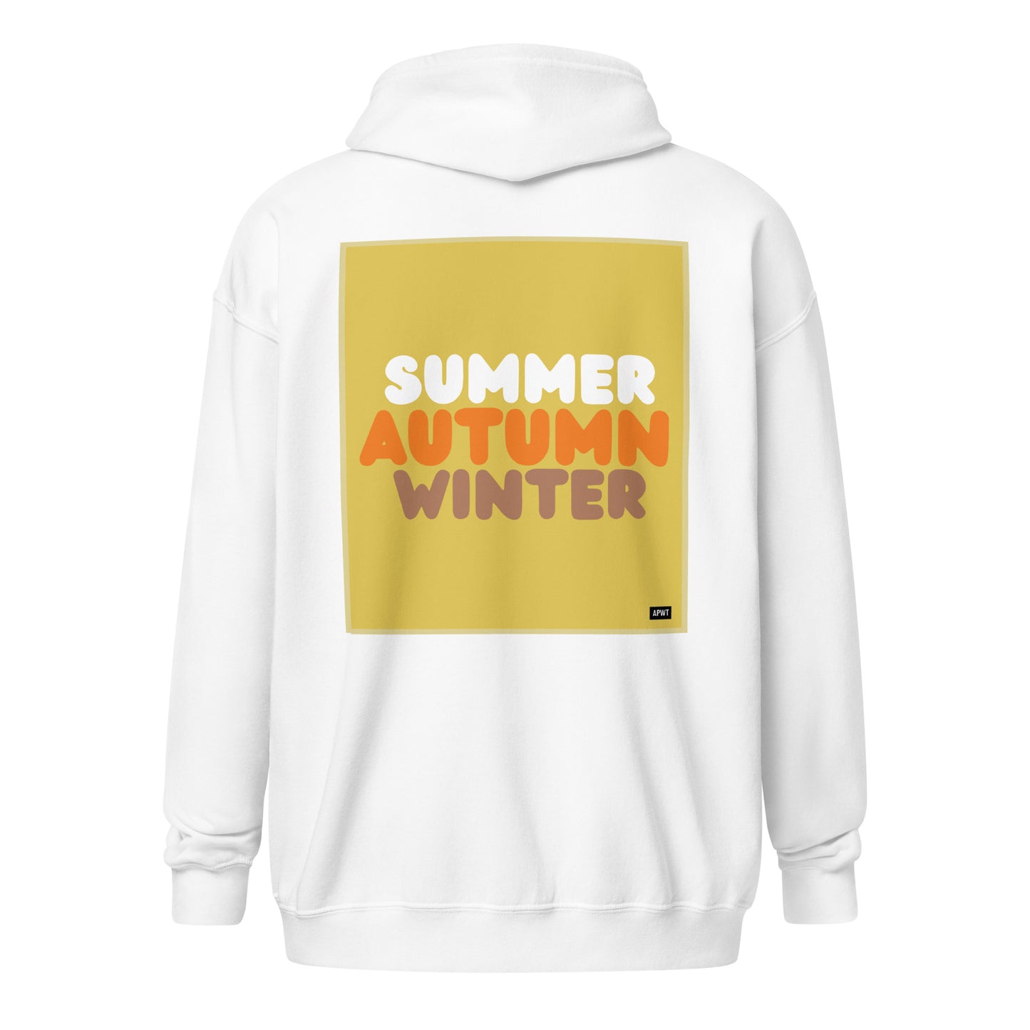 Autumn in Yellow Unisex Zip-Up Hoodie - The APWT Gift Shop