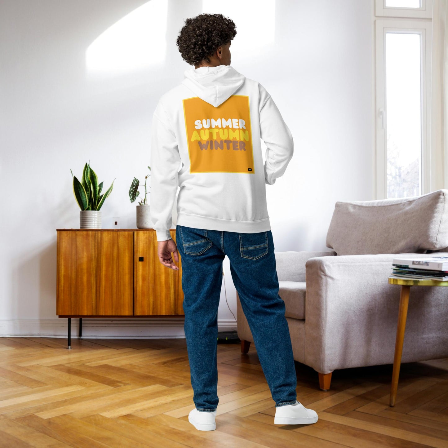 Autumn in Orange Unisex Zip-Up Hoodie - Available in Assorted Colors