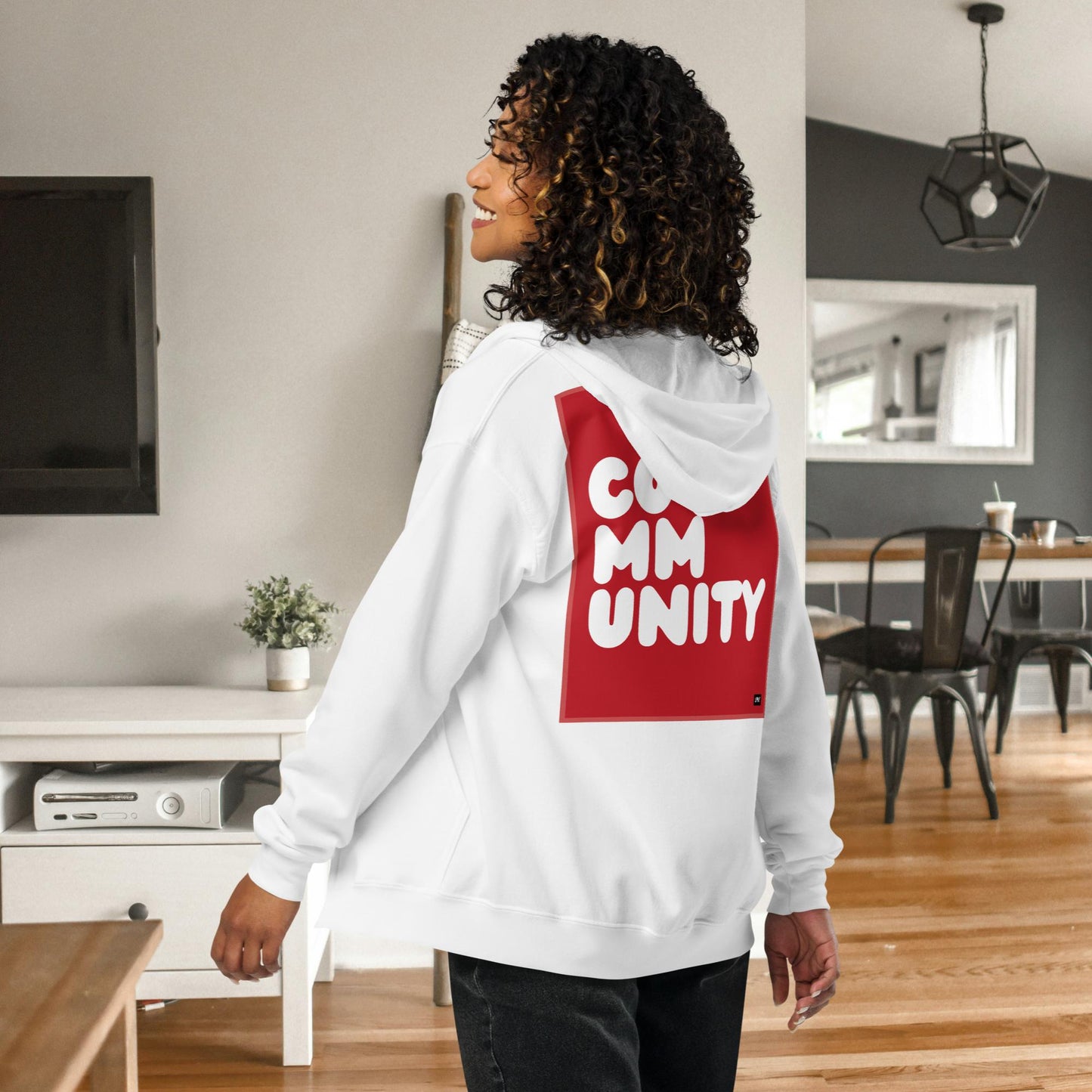 A Community in Crimson Unisex Zip-Up Hoodie - Available in Assorted Colors